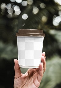 Takeaway cup mockup png transparent design