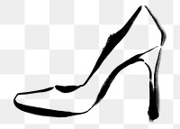 High heels png sticker, drawing illustration, transparent background