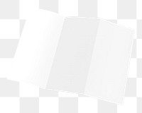 Blank brochure  png sticker, transparent background