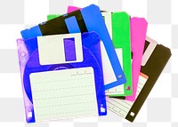 Floppy disks png sticker, transparent background