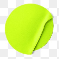 Neon green png sticker, transparent background