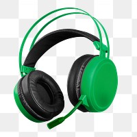 Headphone png sticker, transparent background