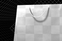 Paper bag png mockup, transparent design