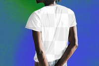 T shirt png mockup, simple wear transparent design