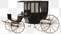 Antique carriage png sticker, traditional transportation