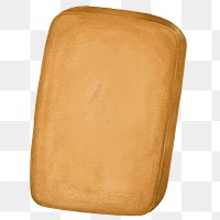 Homemade biscuit png sticker, transparent background