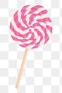 Cute lollipop png sticker, transparent background