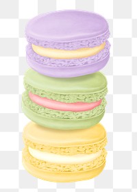 Colorful macaroons png sticker, transparent | Premium PNG - rawpixel