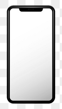 Png blank smartphone screen sticker, transparent background