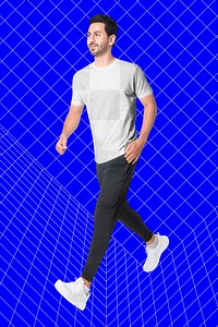 T-shirt png transparent mockup, sweatpants, men's sportswear