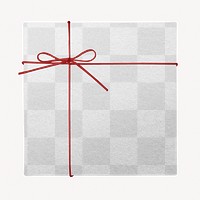 Valentine's gift png mockup, transparent design 