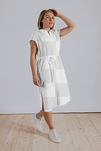 Dress png transparent mockup, women's fashion