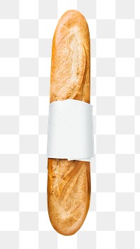 Baguette png sticker, transparent background