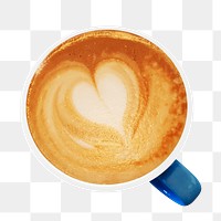 Coffee cup png sticker, transparent background