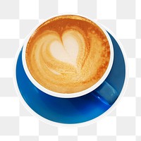 Coffee cup png sticker, transparent background