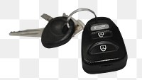 Car keys png sticker, transparent background