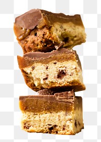 Cookie bars png sticker, transparent background