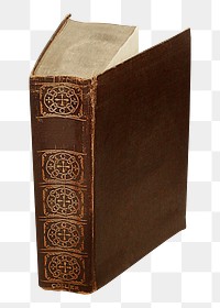 Ancient book png sticker, transparent background