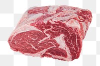 Entrecote beef png sticker, transparent background