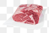 Entrecote beef png sticker, transparent background