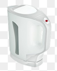 Electric kettle png sticker, transparent background