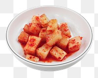 Radish kimchi png sticker, transparent background