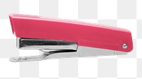 Pink stapler png sticker, transparent background