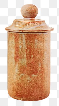 Pottery container png sticker, transparent background