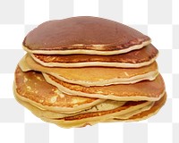 Pancakes breakfast food png sticker, transparent background