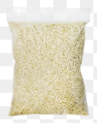 Bag of rice png sticker, transparent background