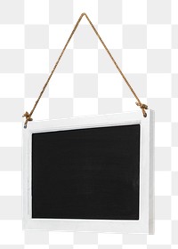 Wooden chalkboard png sticker, transparent background