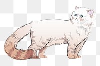 Png Himalayan cat  animal illustration, transparent background