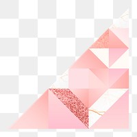 Aesthetic triangle png geometric sticker, transparent background