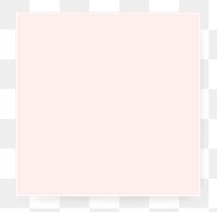 Pink note png square sticker, transparent background