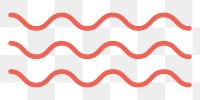 Wavy lines divider png sticker, transparent background