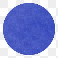 Blue circle png sticker, transparent background