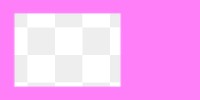 Pink rectangle png frame, transparent design