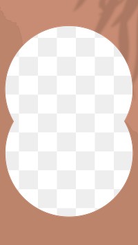 Overlapping circles png transparent frame, brown earth tone background