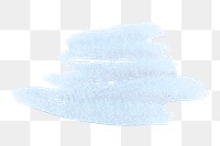 Png blue brush paint sticker, transparent background