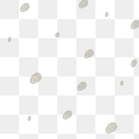 Png doodles dot pattern, transparent background