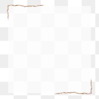 Minimal frame png sticker, transparent background