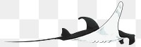 Png black Stingray  animal illustration, transparent background