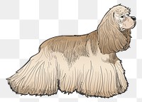 Png Spaniel dog  animal illustration, transparent background