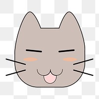 Cat png illustration, transparent background. Free public domain CC0 image.