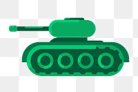 Tank  png clipart illustration, transparent background. Free public domain CC0 image.