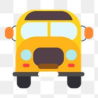 School bus png illustration, transparent background. Free public domain CC0 image.