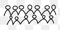 People png illustration, transparent background. Free public domain CC0 image.