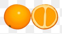 Orange fruit png illustration, transparent background. Free public domain CC0 image.