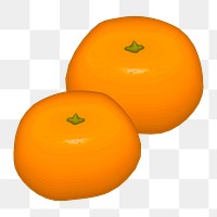 Orange fruit png illustration, transparent background. Free public domain CC0 image.