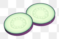 Eggplant  png clipart illustration, transparent background. Free public domain CC0 image.